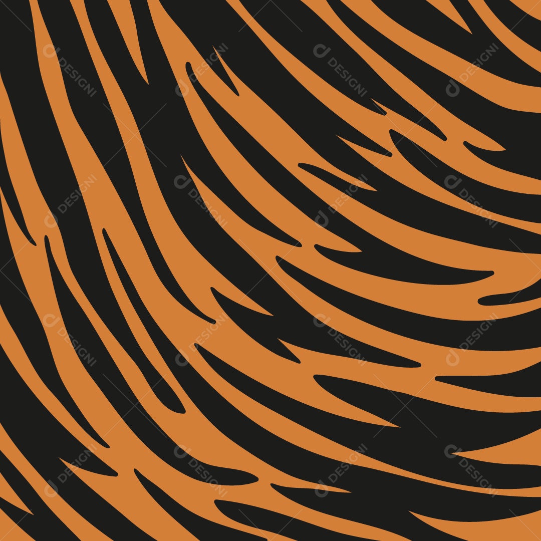 Background de Pele de Tigre Vetor EPS