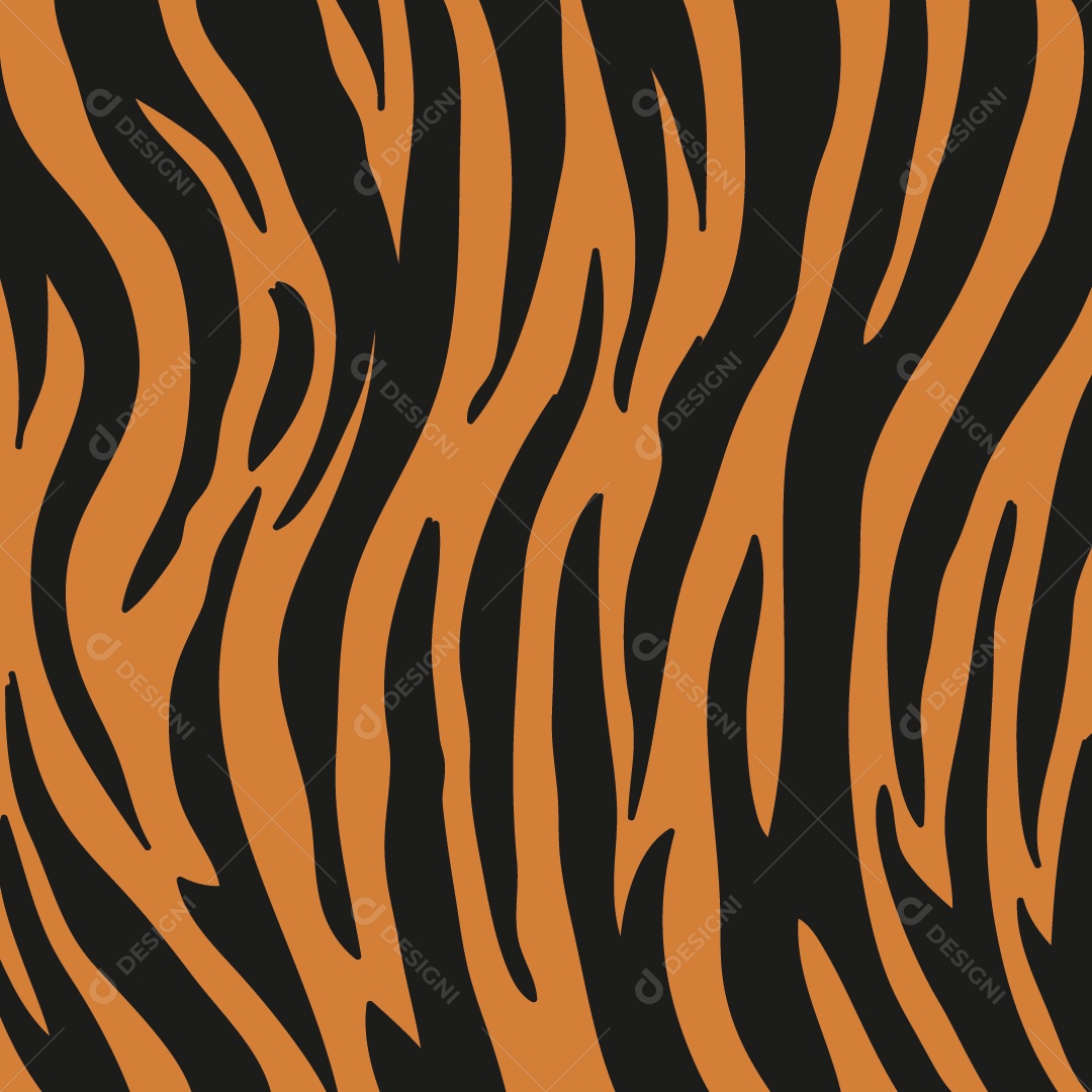 Background de Pele de Tigre Vetor EPS