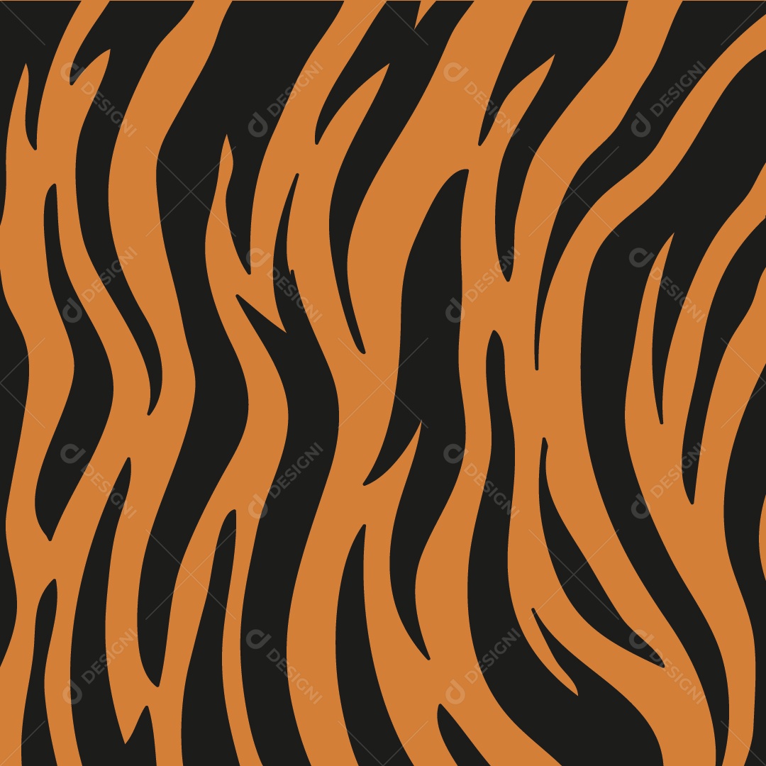 Background de Pele de Tigre Vetor EPS