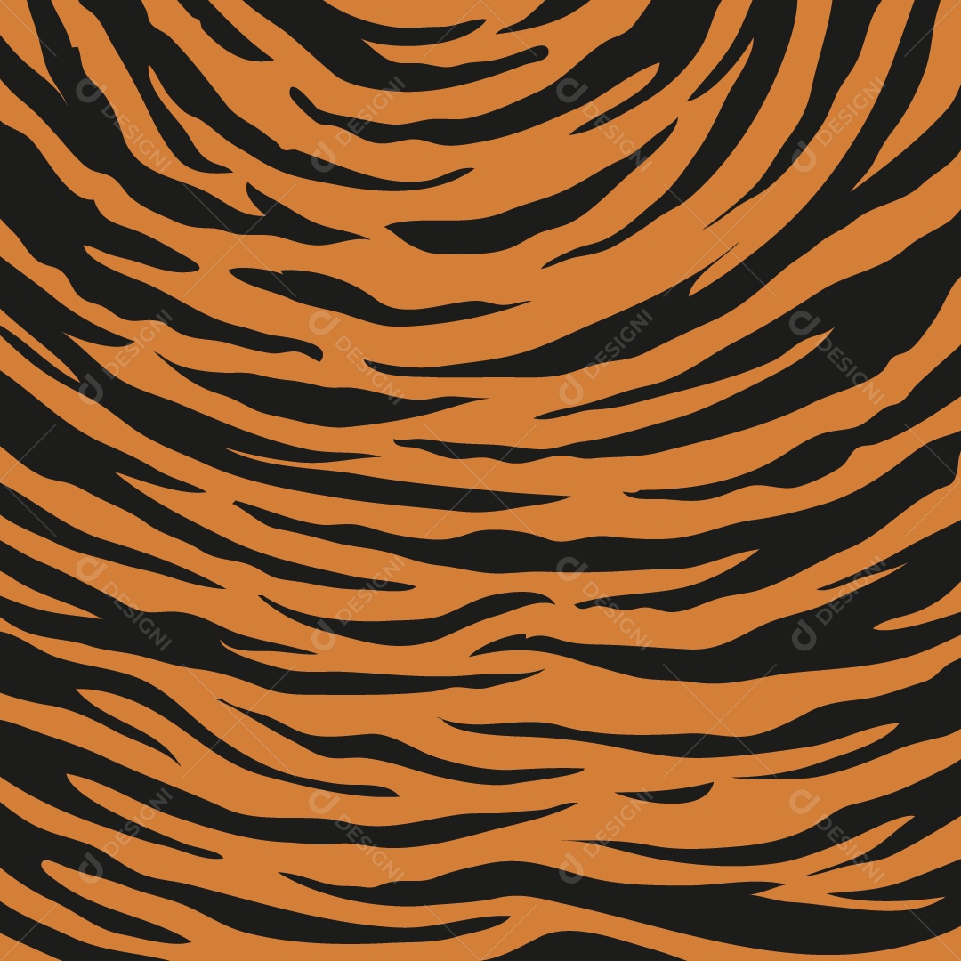 Background de Pele de Tigre Vetor EPS