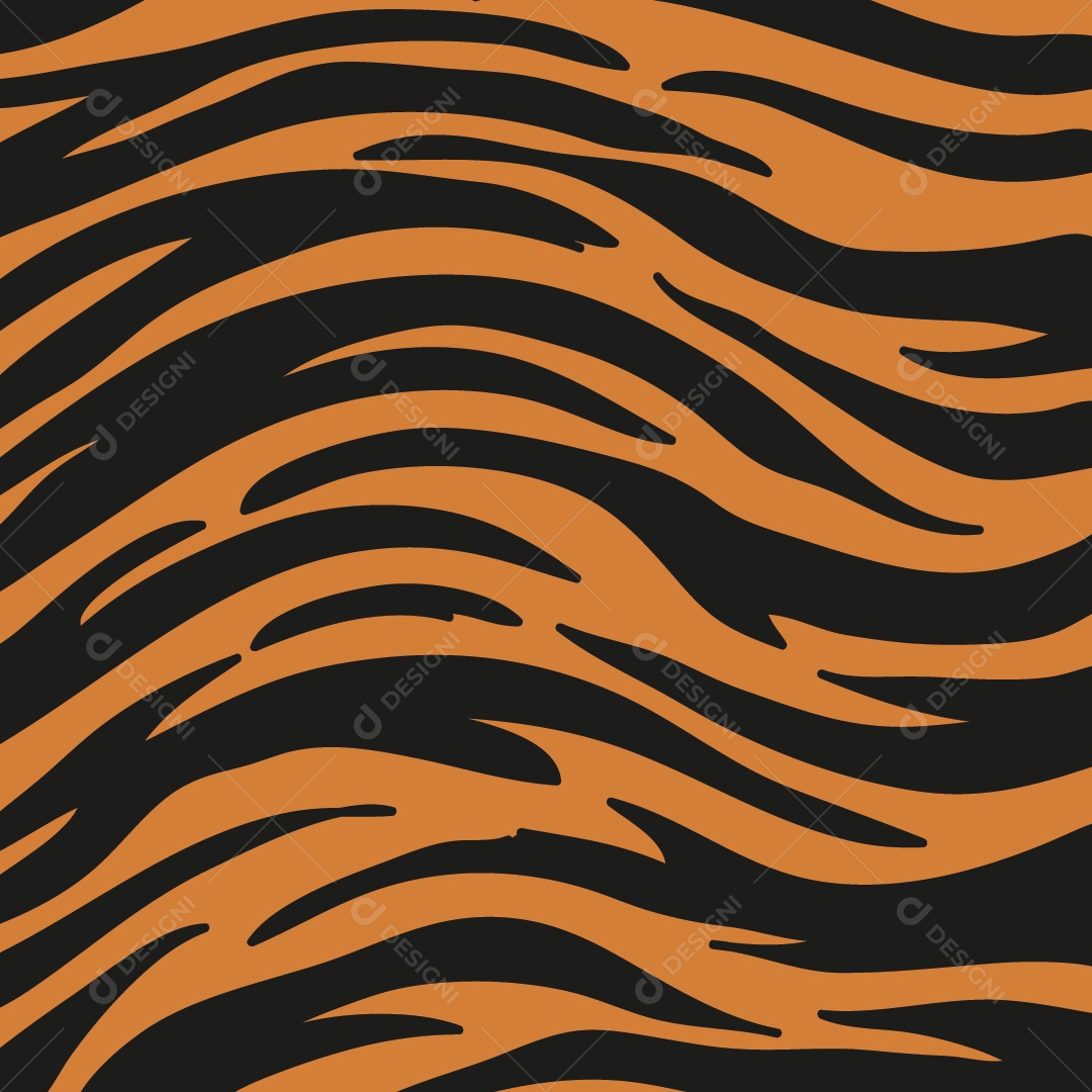 Background de Pele de Tigre Vetor EPS