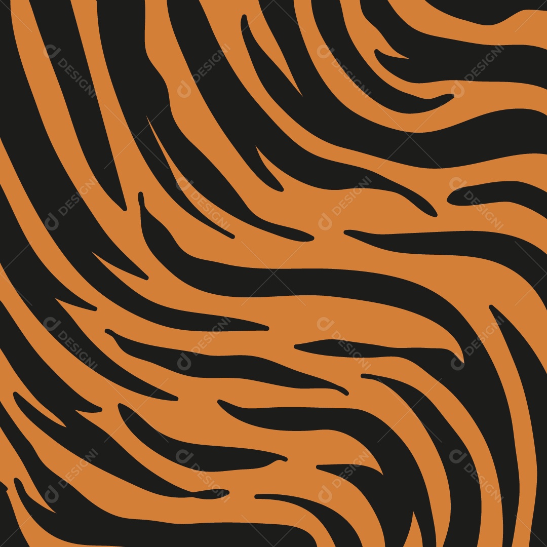 Background de Pele de Tigre Vetor EPS