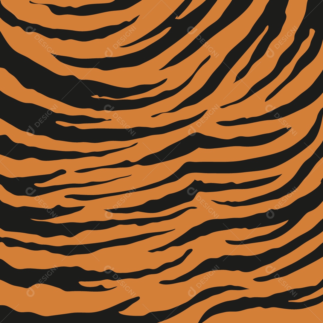 Background de Pele de Tigre Vetor EPS