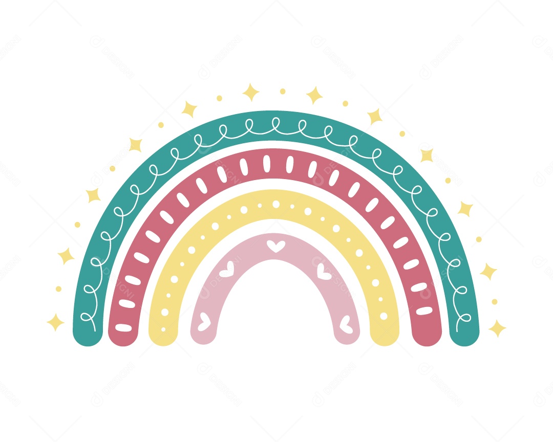 Arco Iris Ilustração Vetor EPS