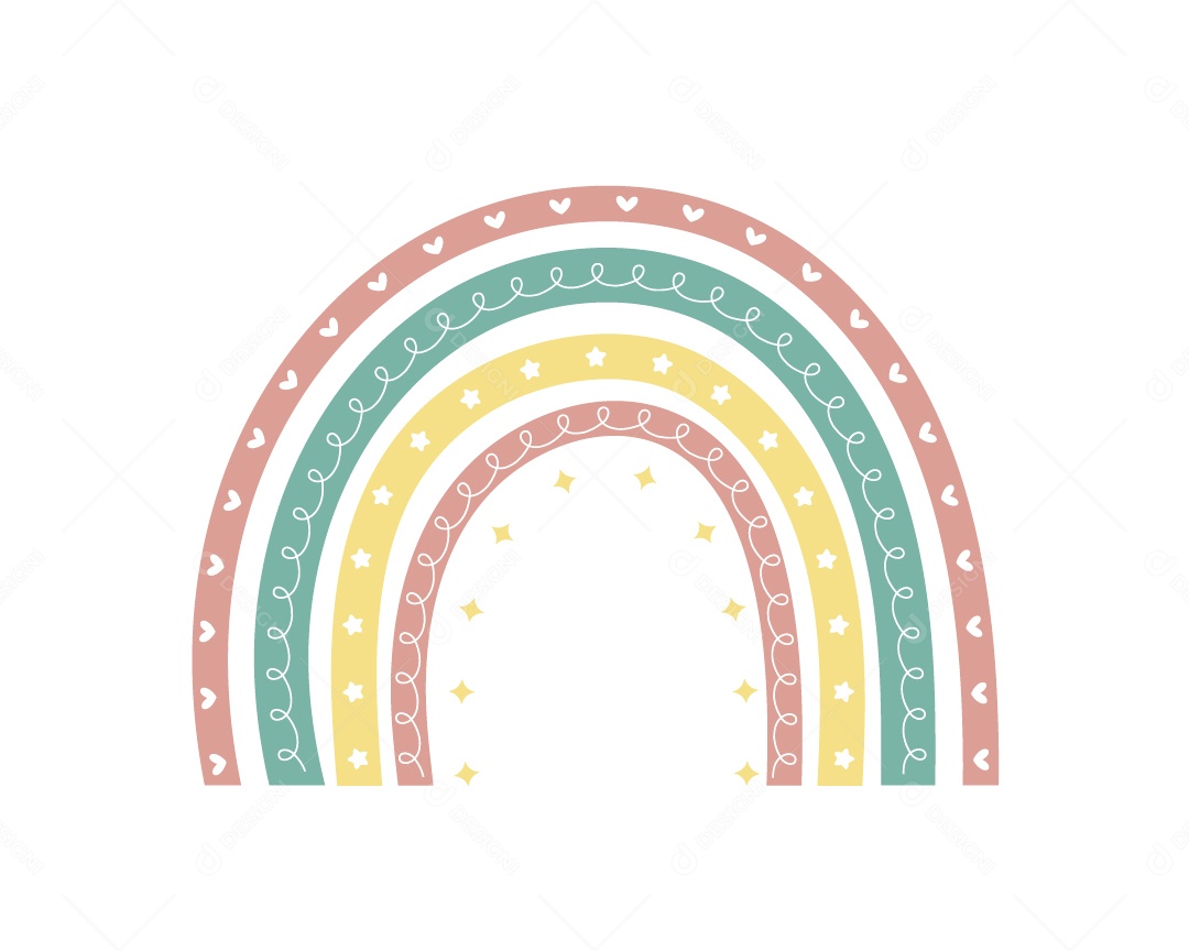 Arco Iris Ilustração Vetor EPS