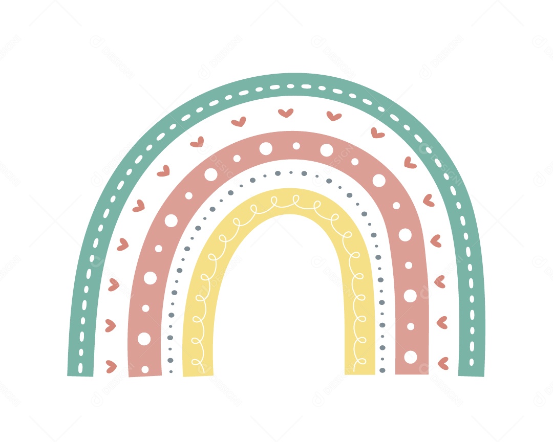 Arco Iris Ilustração Vetor EPS