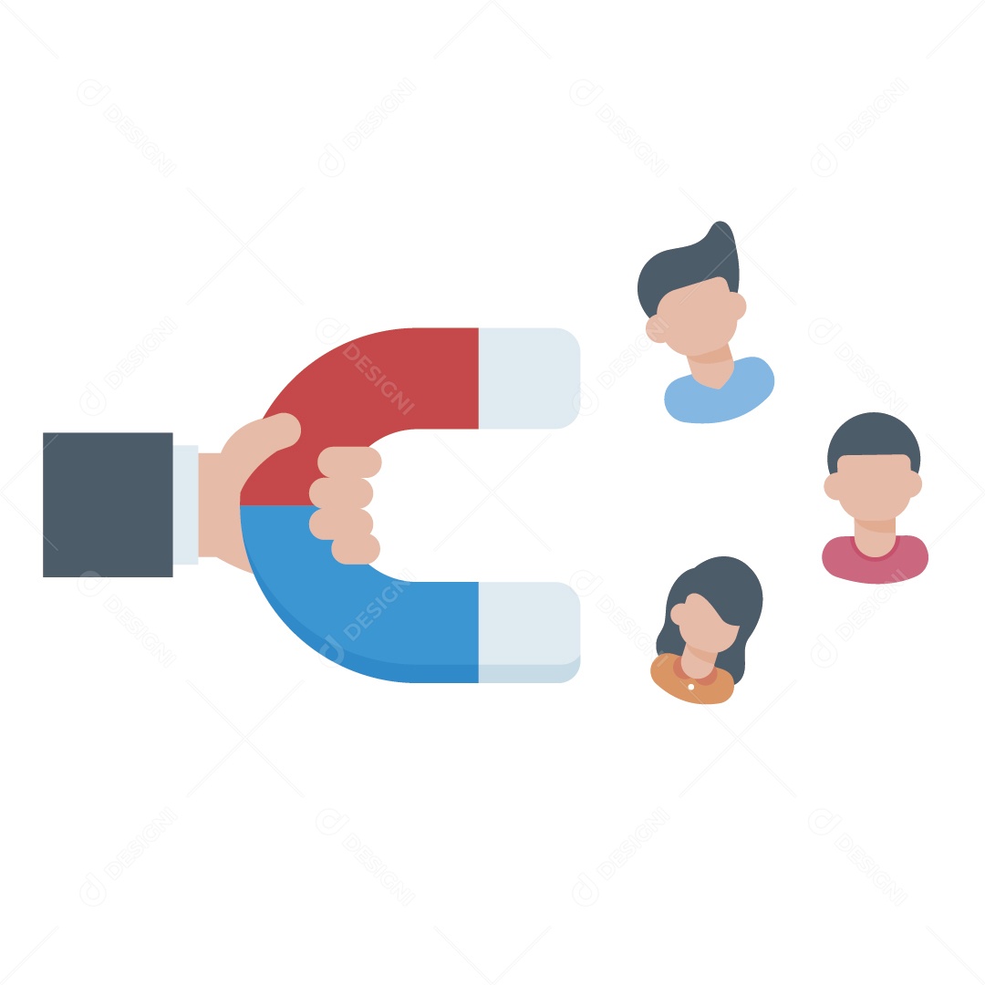 Ilustração de Imã Vetor EPS