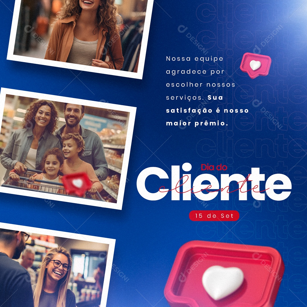 Dia Do Cliente 15 de Setembro Social Media PSD Editável