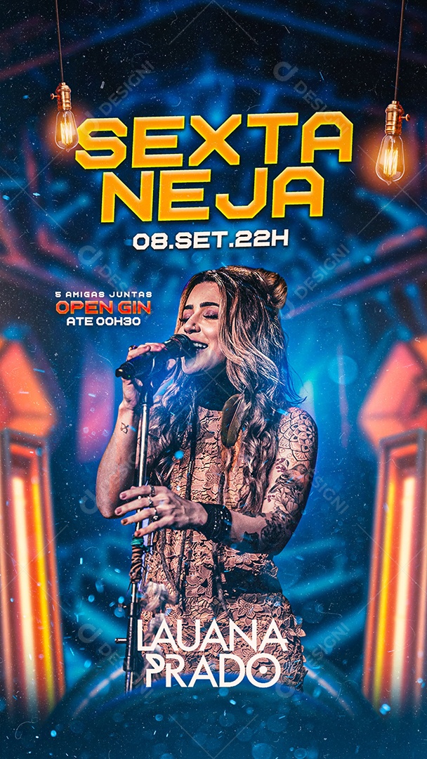 Story Flyer Luana Prado Sextaneja Social Media PSD Editável