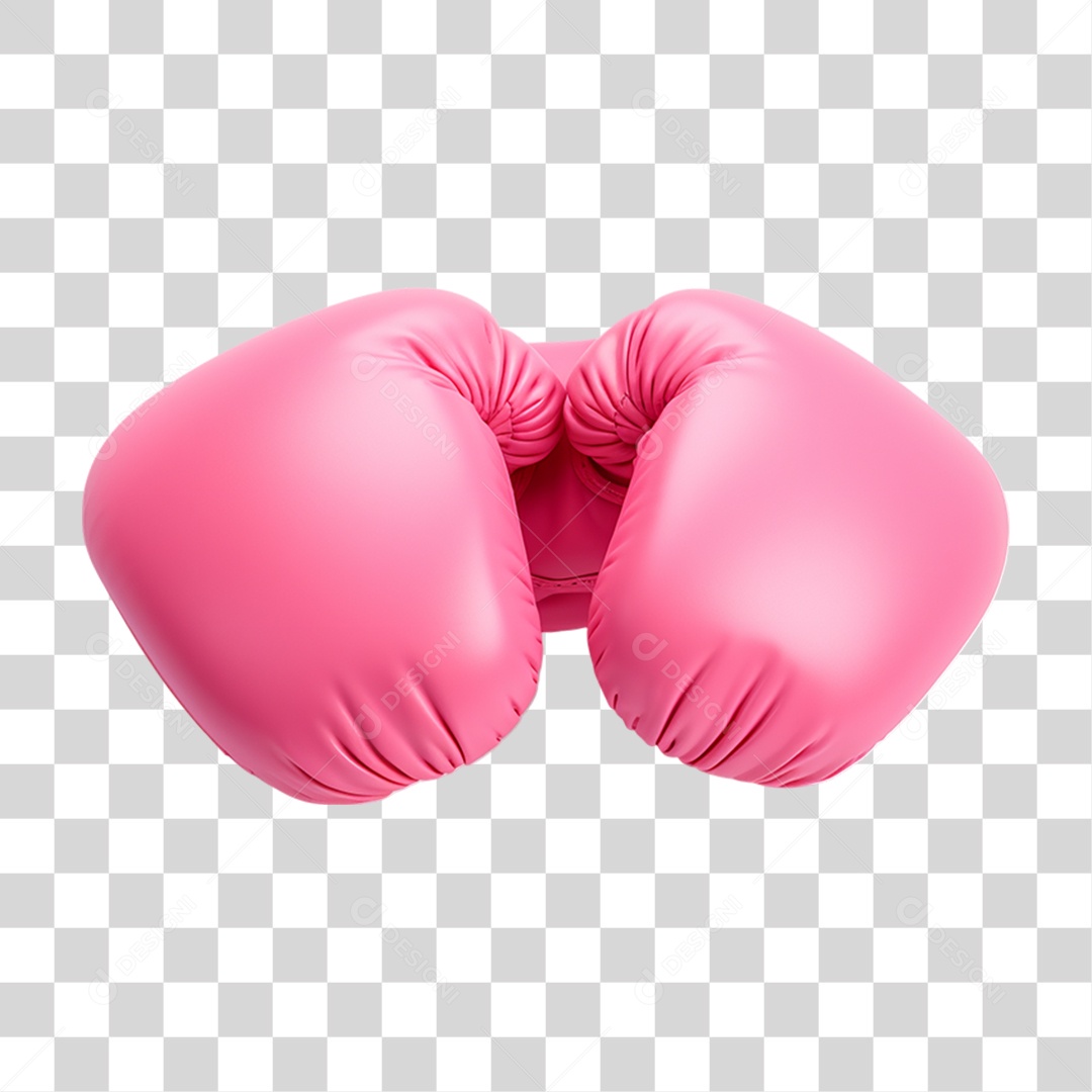 Luvas de Boxe Rosa PNG Transparente