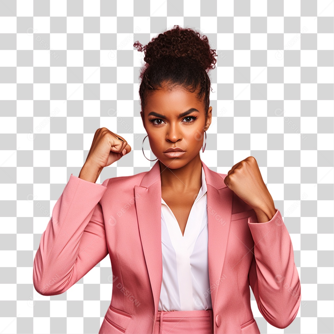 Conscientização do Outubro Rosa Mulher PNG Transparente