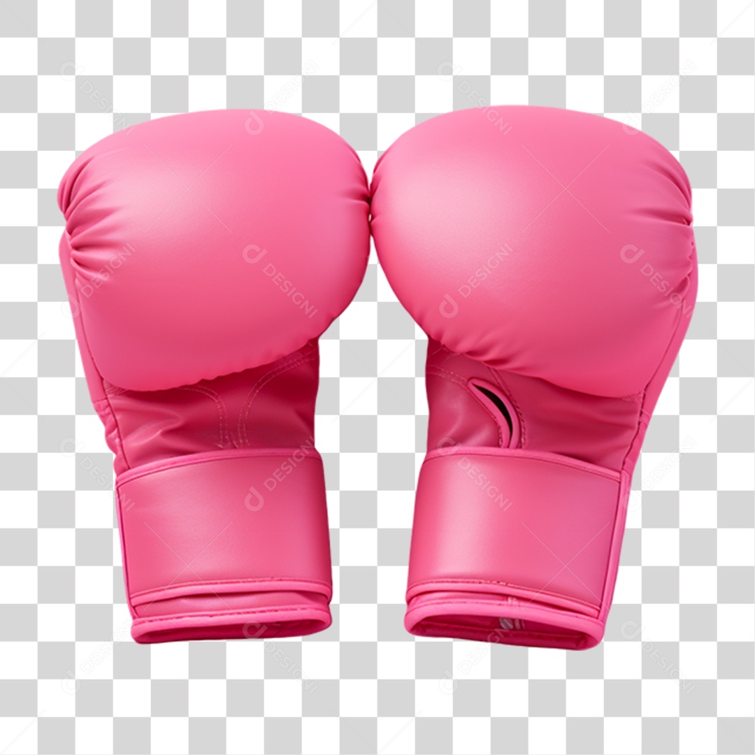 Luvas de Boxe Rosa PNG Transparente