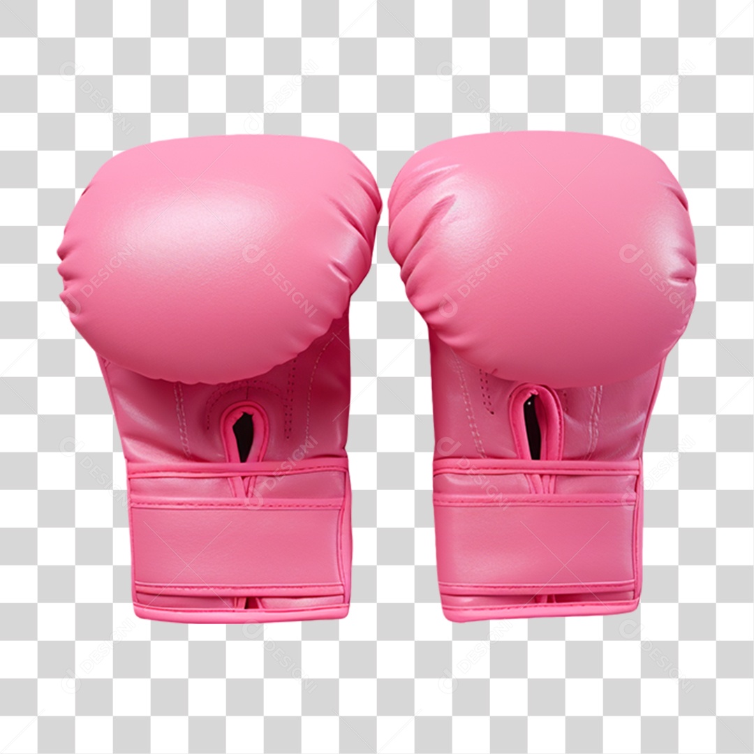 Luvas de Boxe Rosa PNG Transparente