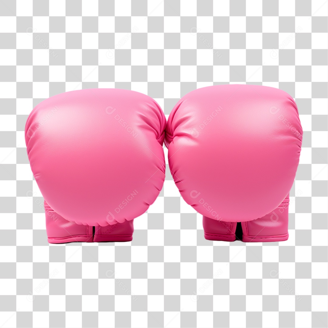 Luvas de Boxe Rosa PNG Transparente