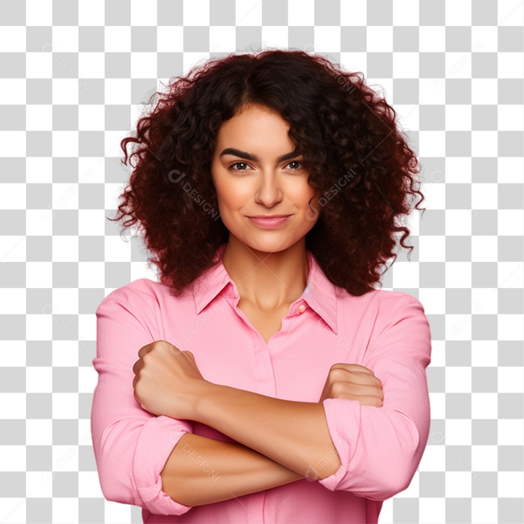 Conscientização do Outubro Rosa Mulher PNG Transparente