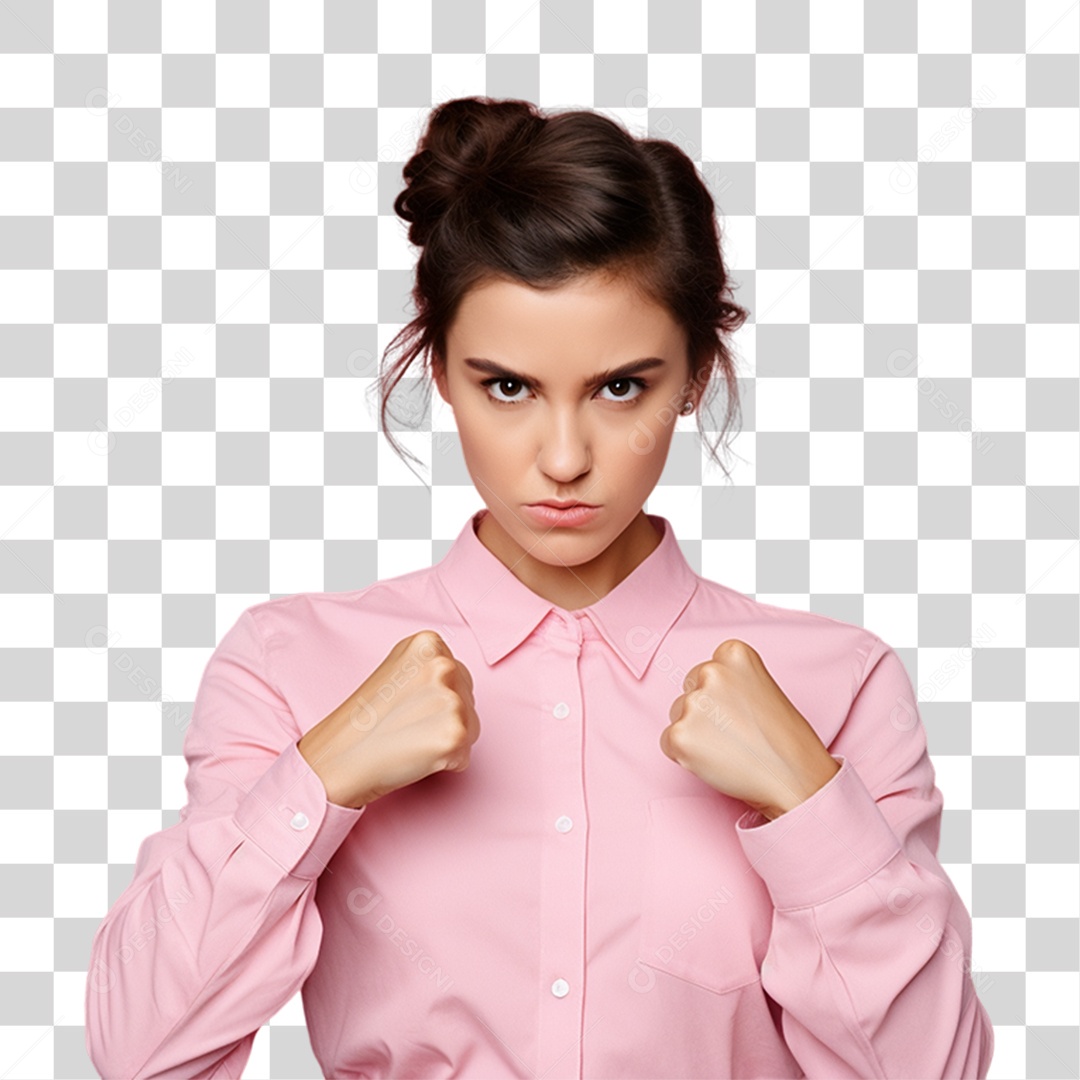 Conscientização do Outubro Rosa Mulher PNG Transparente