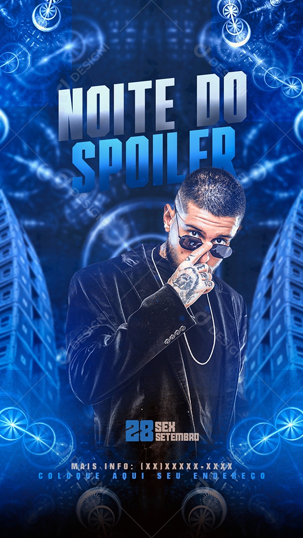 Flyer Story Noite De Spoiler Social Media PSD Editável