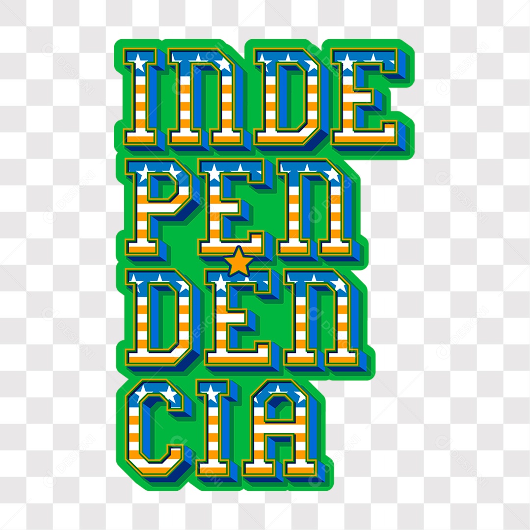 Lettering Independência EPS + PNG
