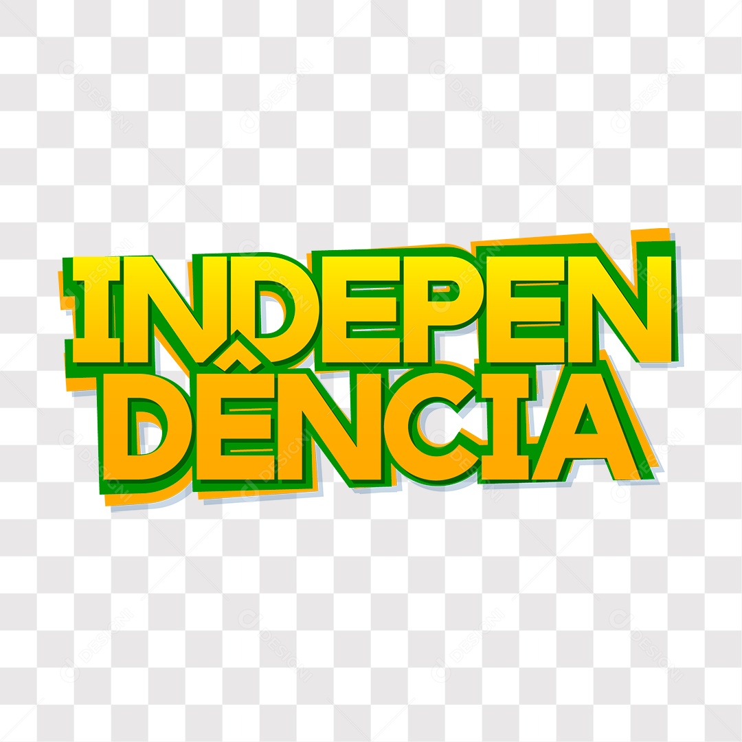 Lettering Independência EPS + PNG