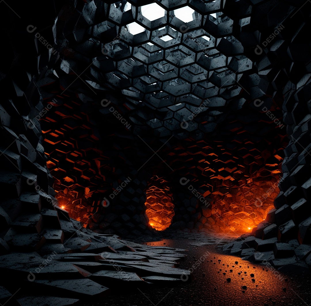 Fundo Preto Futurista para composição