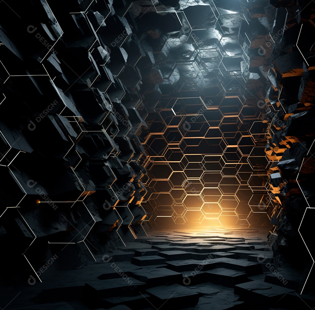 Fundo Preto Futurista para composição