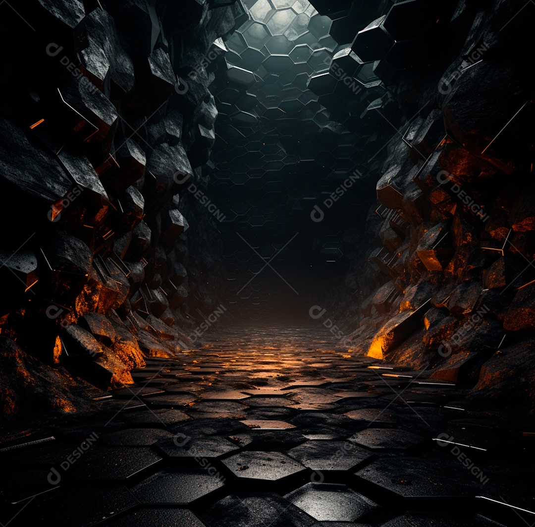 Fundo Preto Futurista para composição