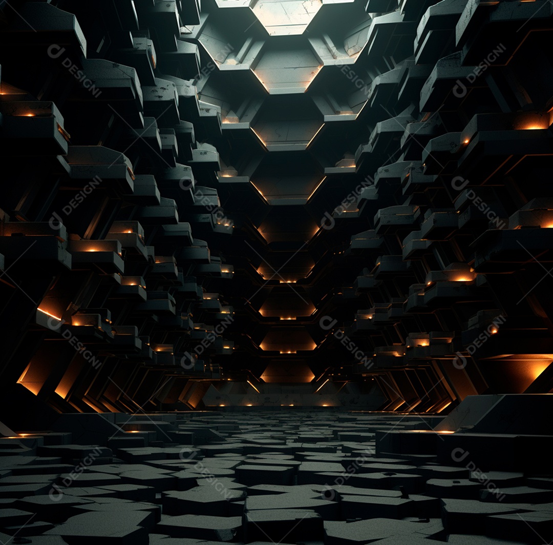 Fundo Preto Futurista para composição