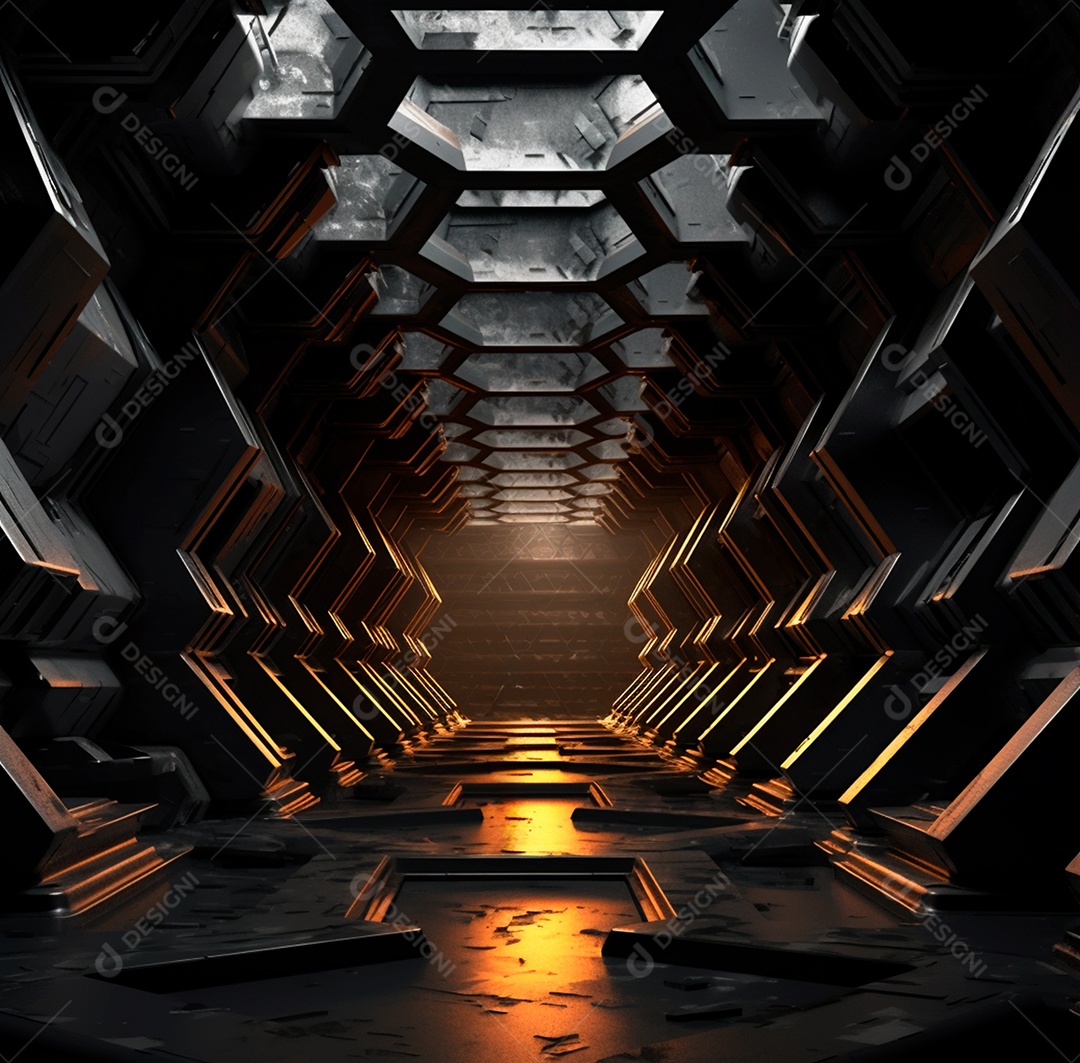 Fundo Preto Futurista para composição