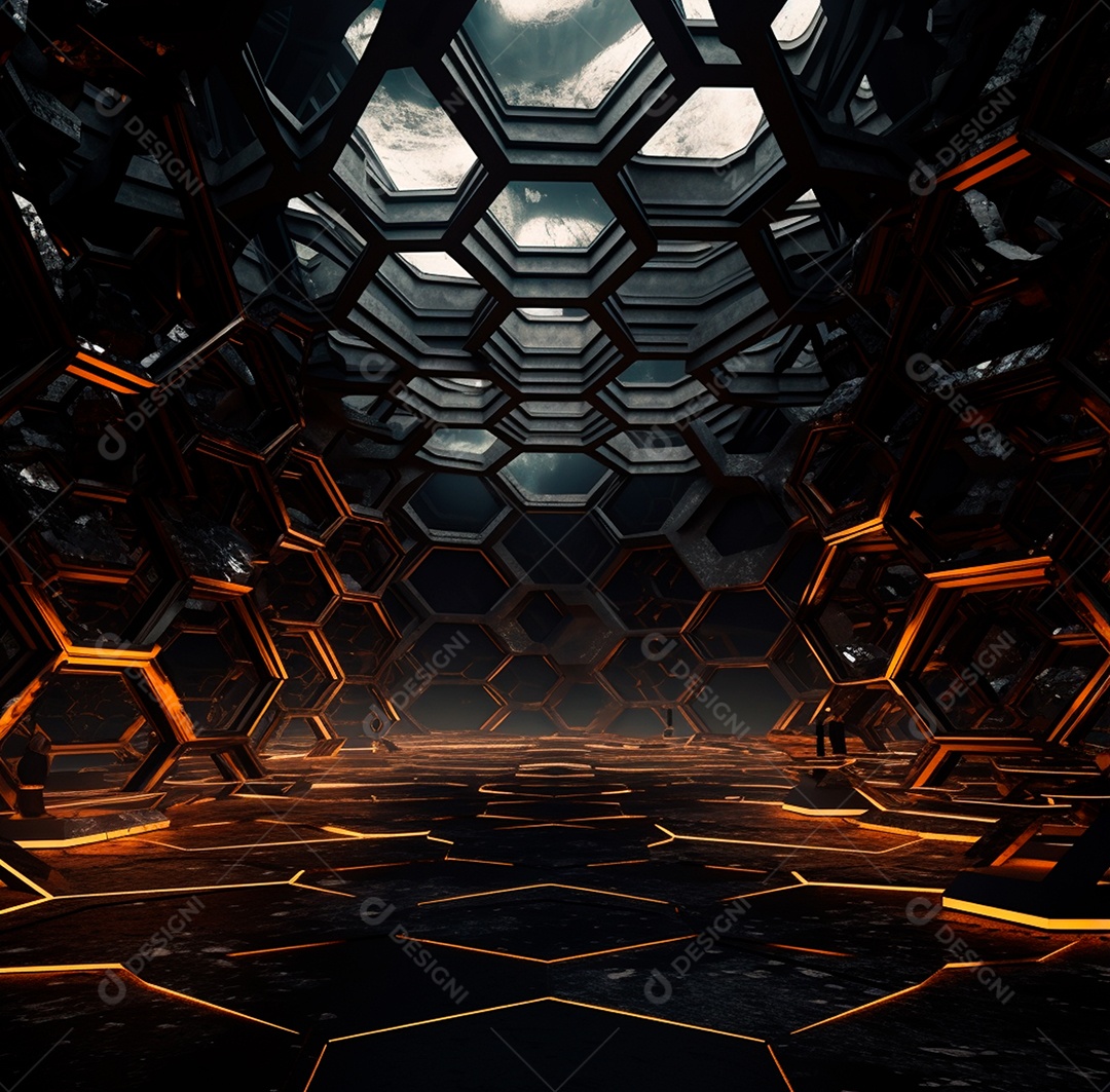 Fundo Preto Futurista para composição