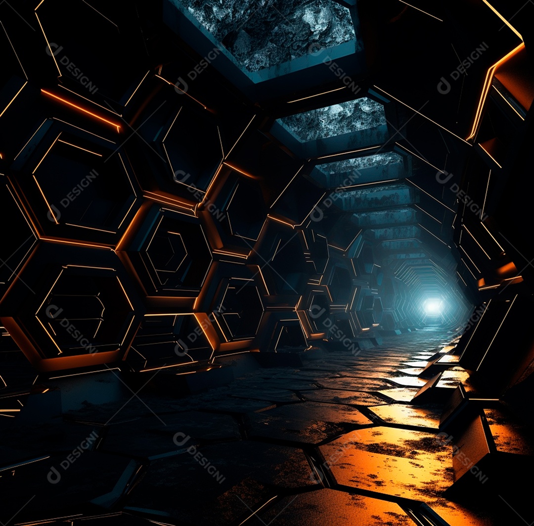 Fundo Preto Futurista para composição