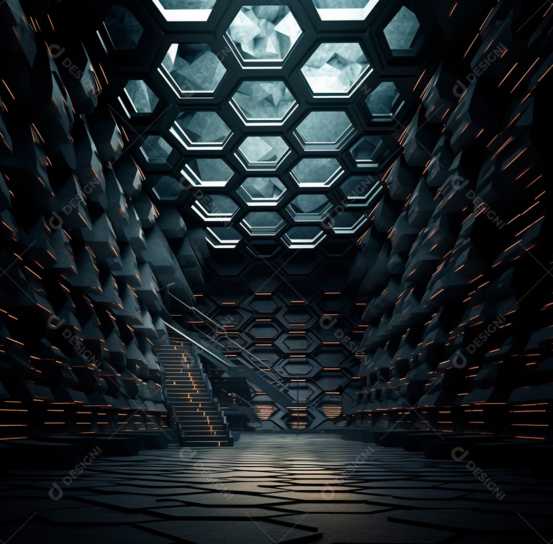 Fundo Preto Futurista para composição