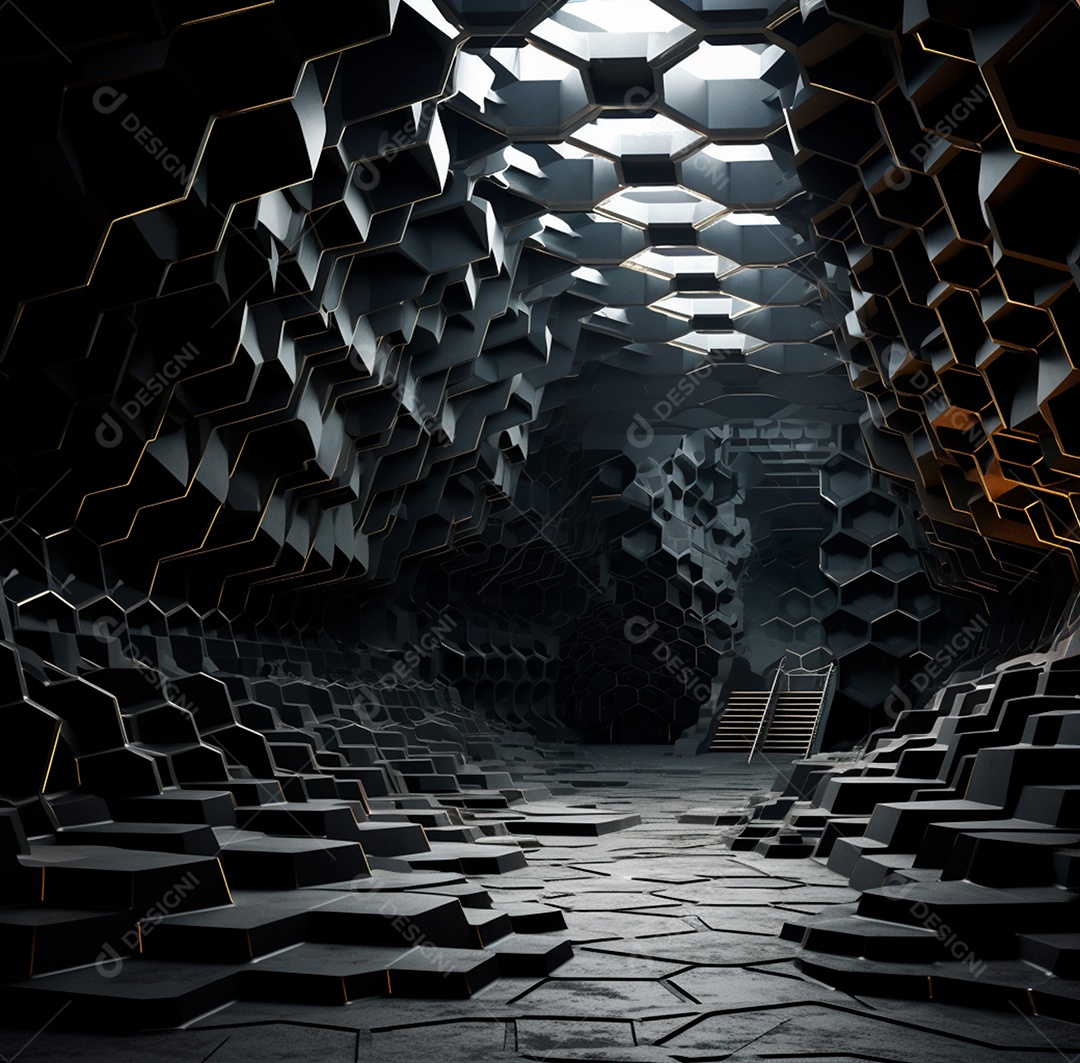 Fundo Preto Futurista para composição