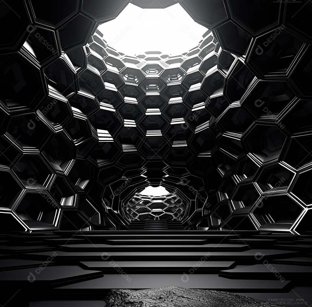 Fundo Preto Futurista para composição