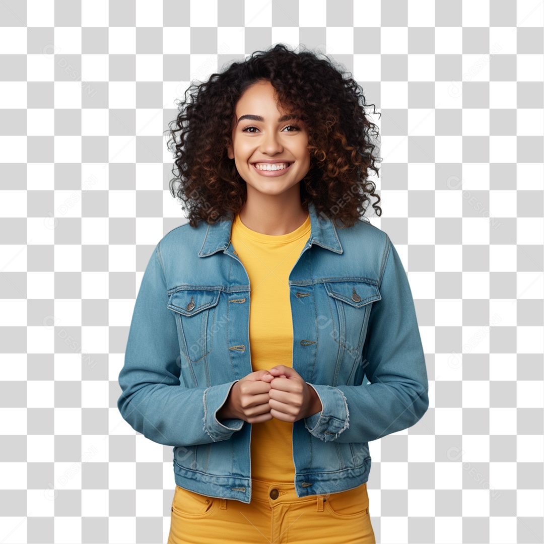 September 7th Woman in Yellow Smiling Transparent PNG