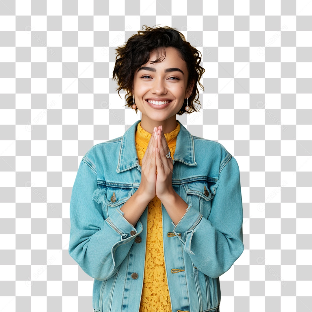 Sete de Setembro Mulher Sorrindo PNG Transparente