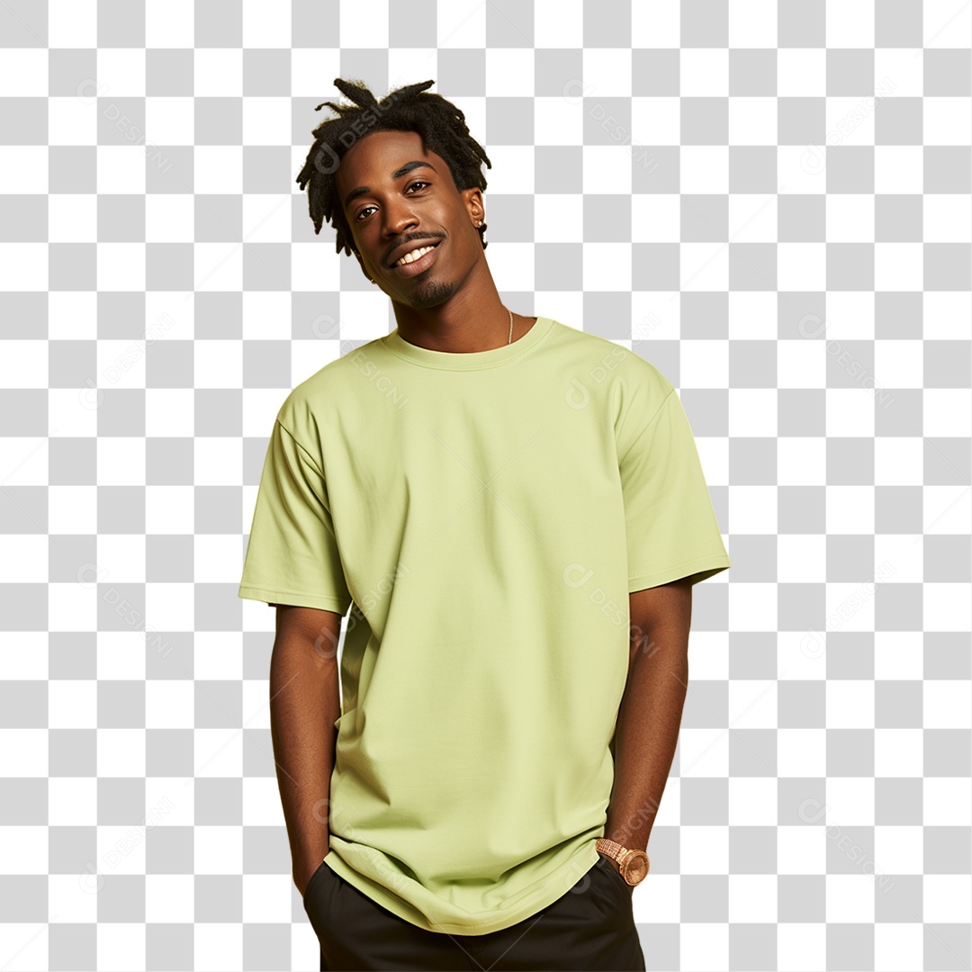Sete de Setembro Homem de Verde Sorrindo PNG Transparente
