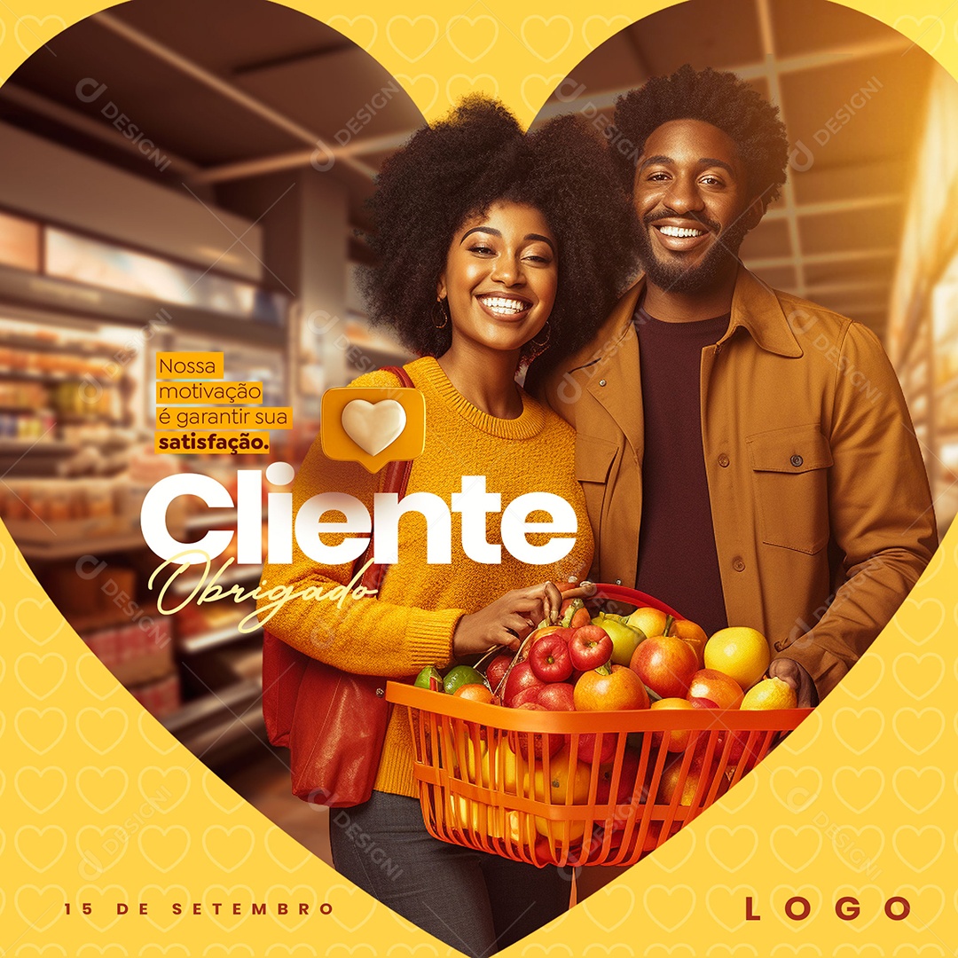 Social Media Dia Do Cliente Garantir Sua Satisfação 15 De Setembro PSD Editável