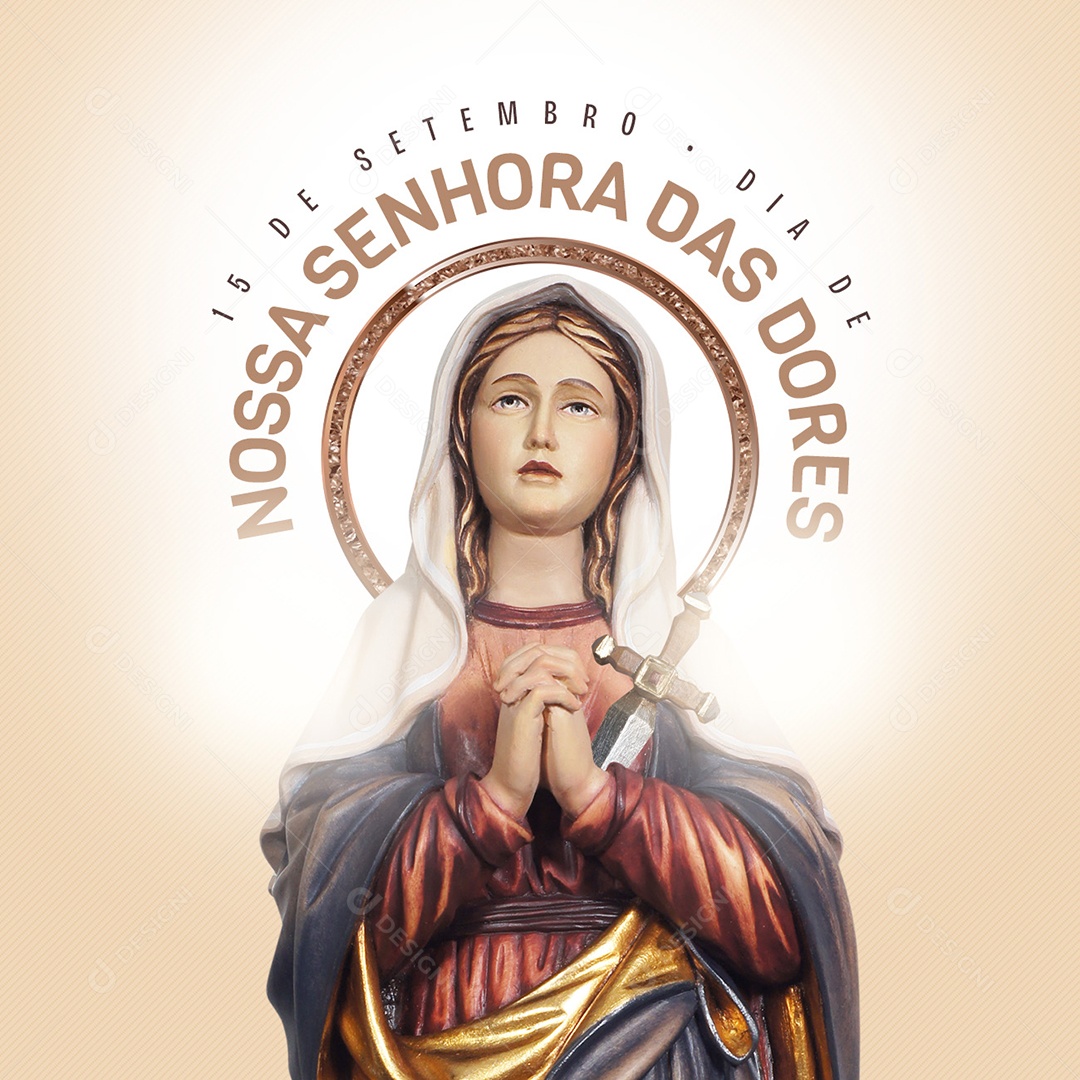 Social Media 15 De Setembro Dia De Nossa Senhora Das Dores PSD Editável