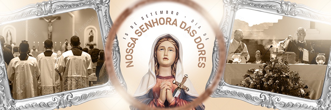 Carrossel Dia De Nossa Senhora Das Dores 15 De Setembro Social Media PSD Editável