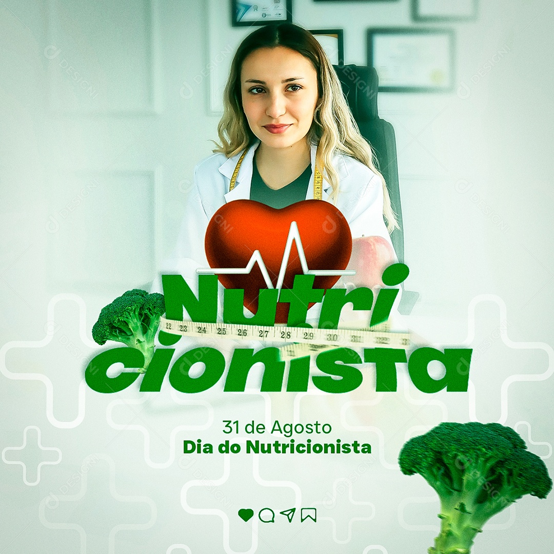 Dia Do Nutricionista 31 de Agosto Social Media PSD Editável