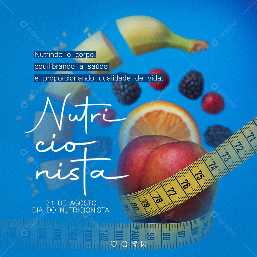 Nutritionist Day Nourishing the Body Balancing Health Social Media PSD Editable