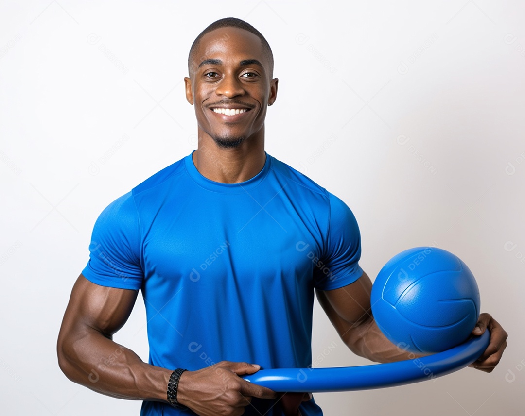 Homem sorridente professor de educação física