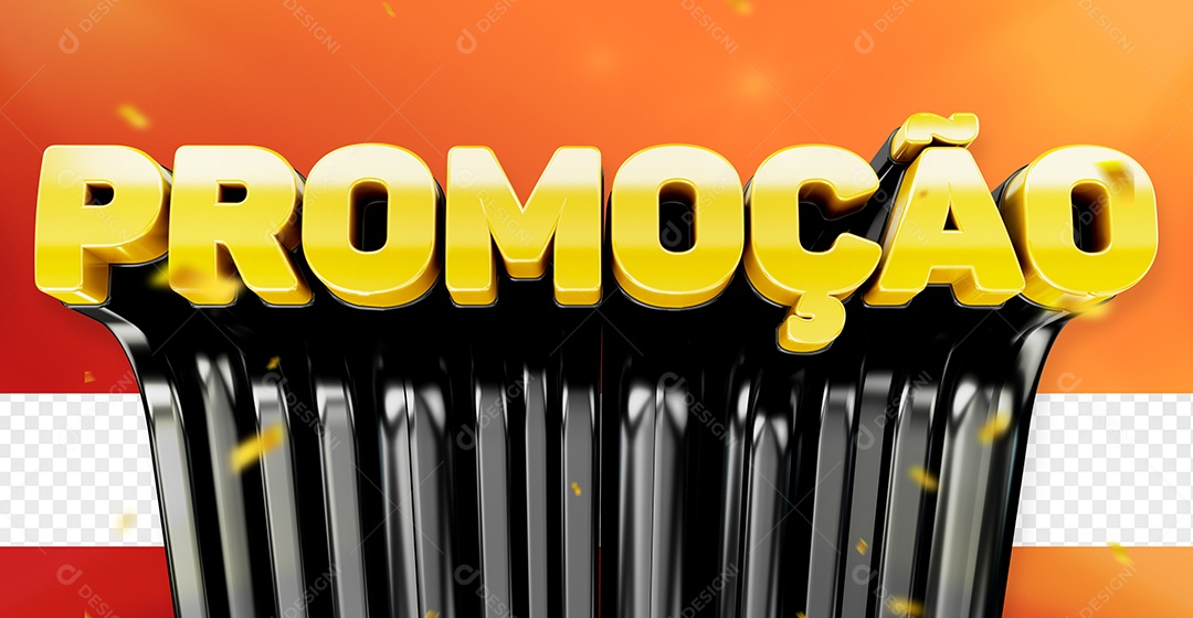 Texto 3D Promoção Para Composição PSD