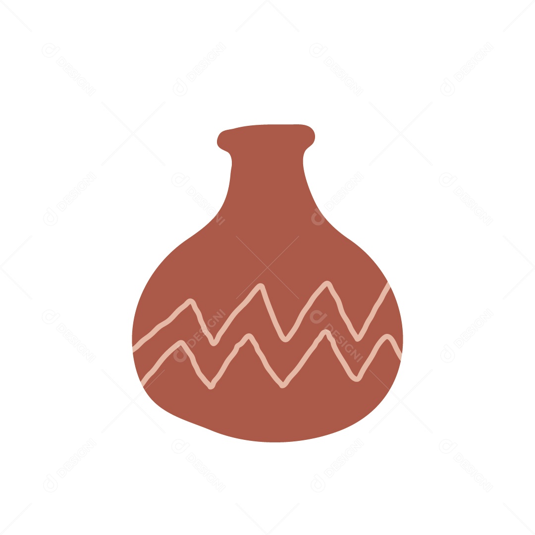 Vaso de Barro Ilustração Vetor EPS