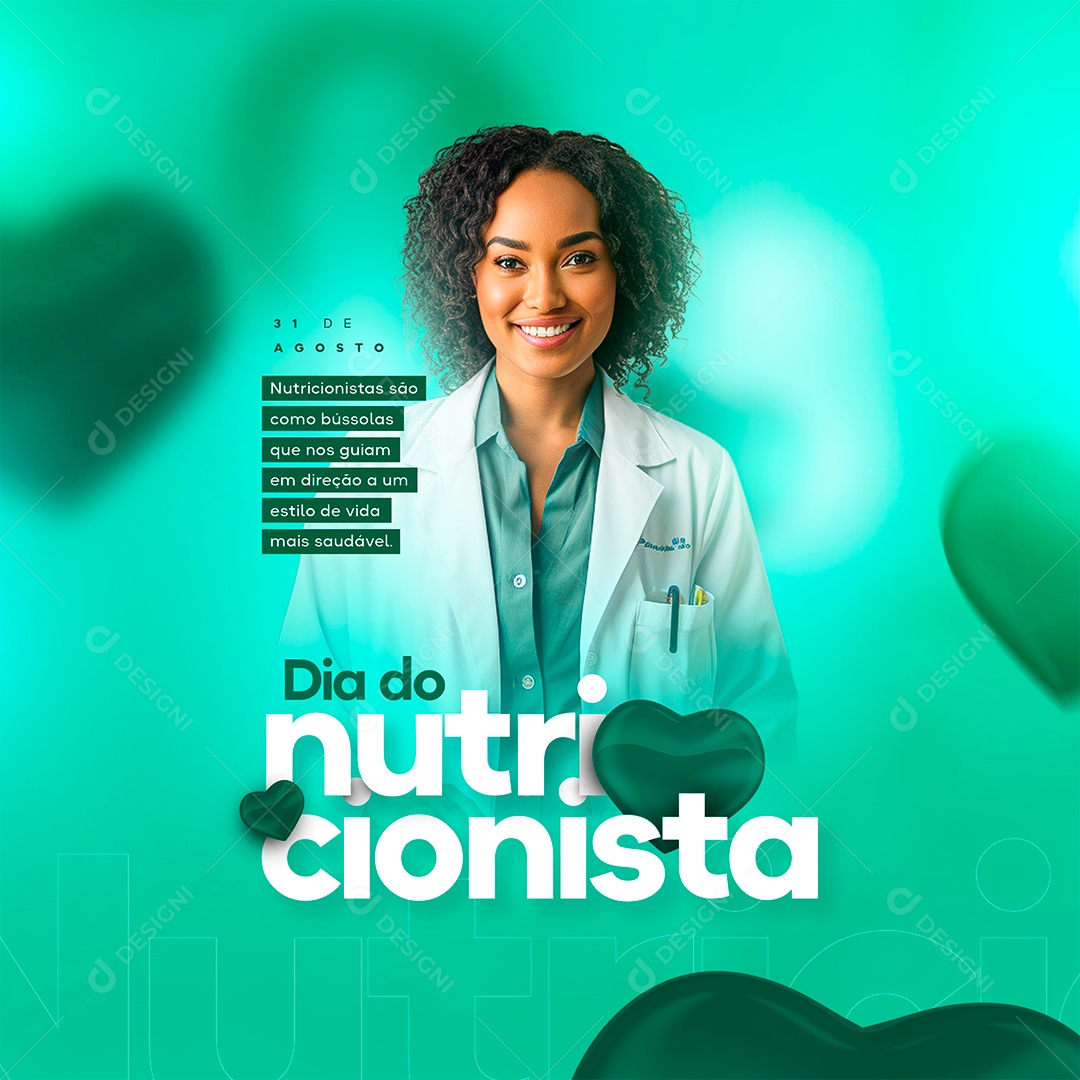 Dia Do Nutricionista São Como Bússolas que nos Guiam Social Media PSD Editável
