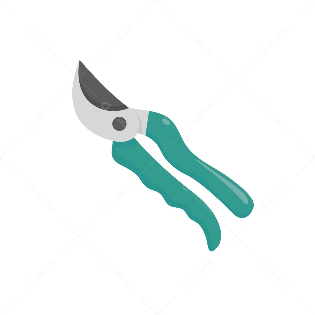 Tesoura de Jardinagem Ilustração Vetor EPS