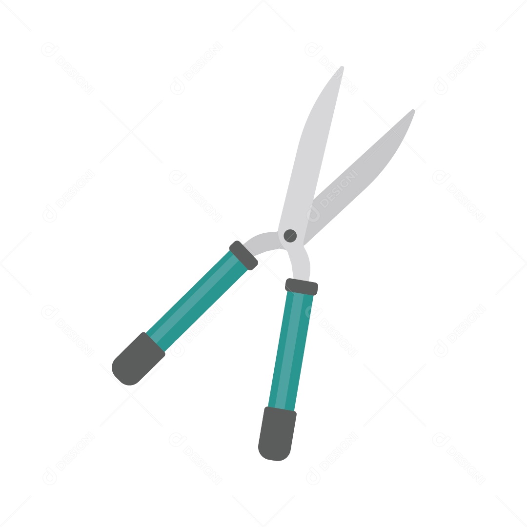 Tesoura de Jardinagem Ilustração Vetor EPS