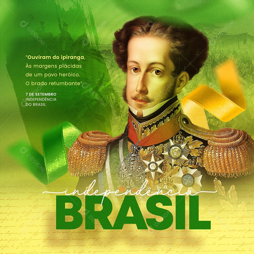 Dia da Independência do Brasil 7 De Setembro Social Media PSD Editável