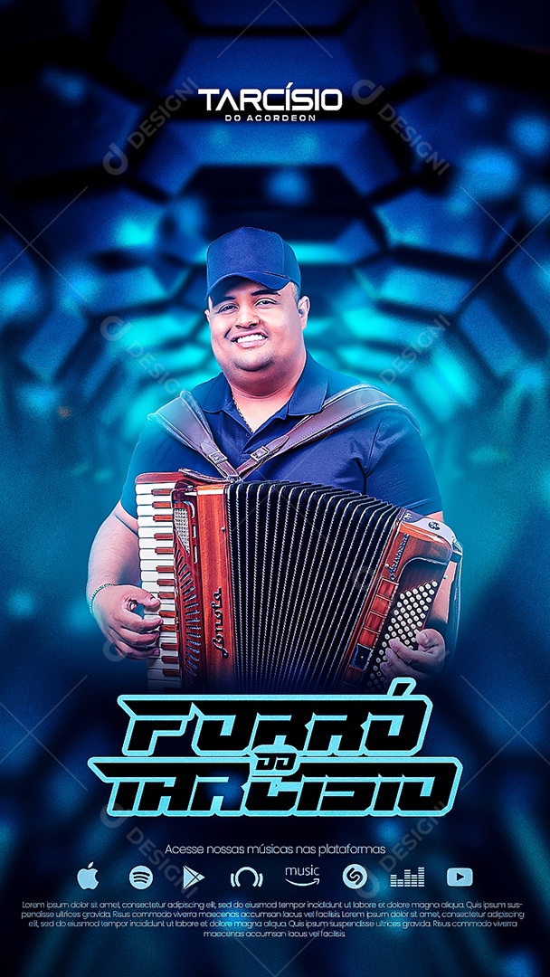 Flyer Story Forró Do Tarcísio Social Media PSD Editável