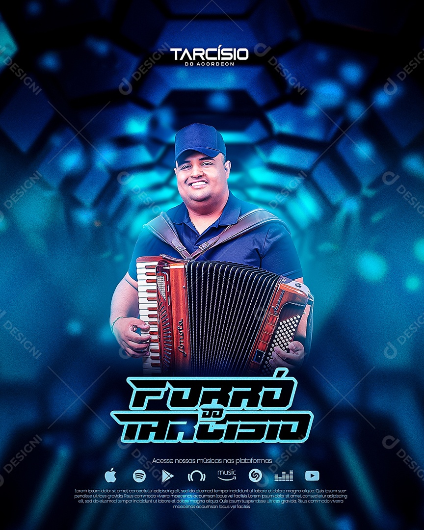 Social Media Flyer Feed Forró Do Tarcísio PSD Editável